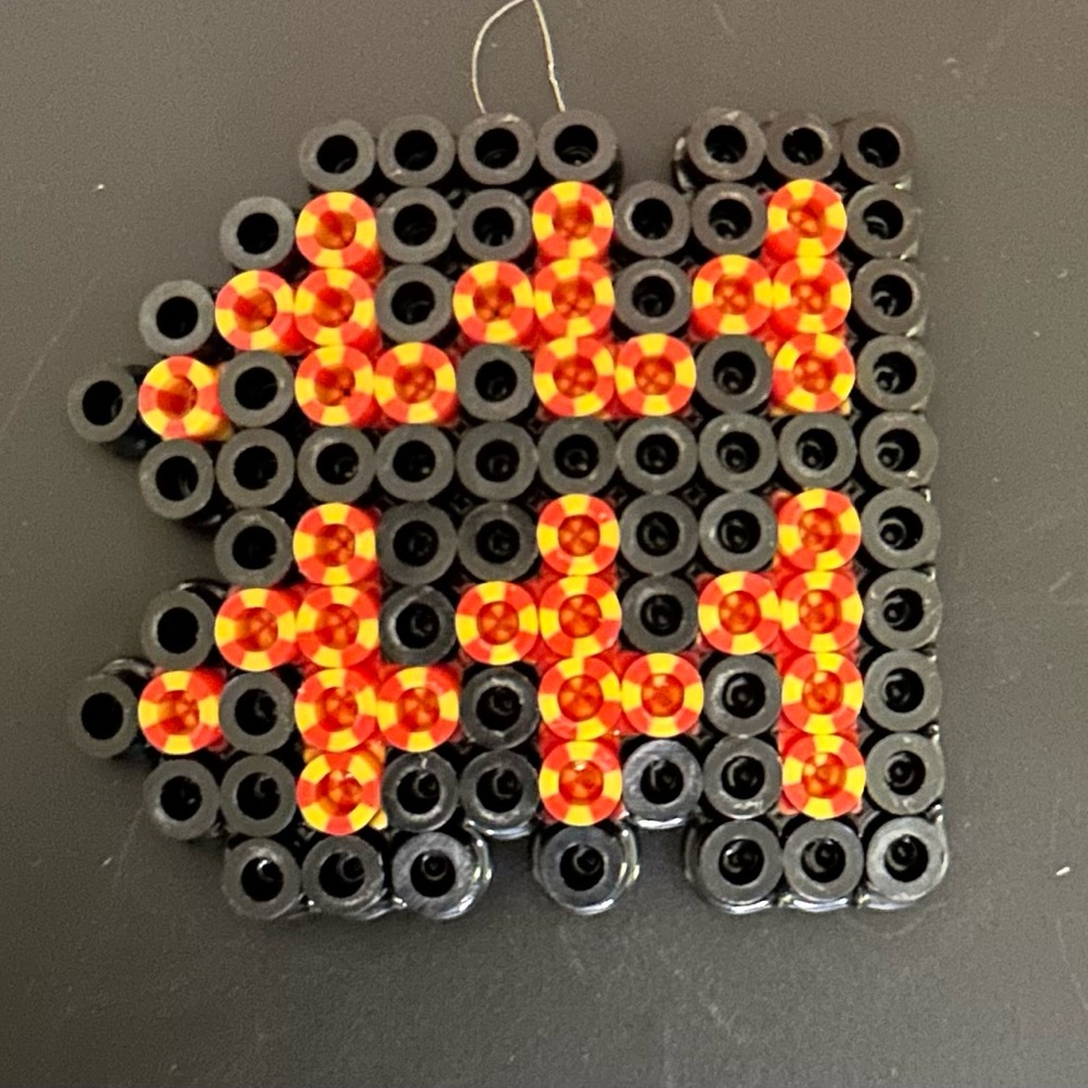 Aquarius zodiac signs Perler bead magnet